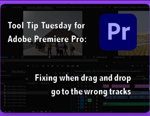 Tool Tip Tuesday for Adobe Premiere Pro: Quick fix - when drag and drop go to the wrong tracks 29