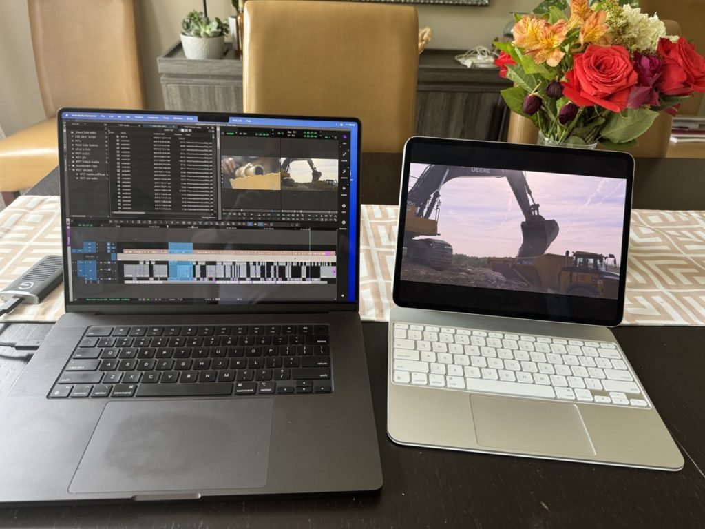 Using an iPad as a fullscreen playback monitor while editing 9