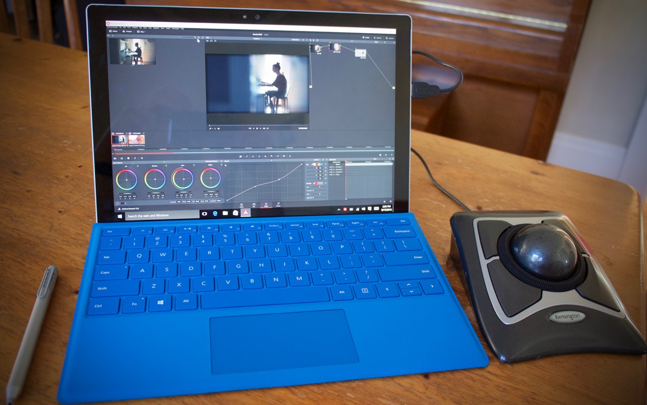 DaVinci Resolve on a Surface Pro 4 23