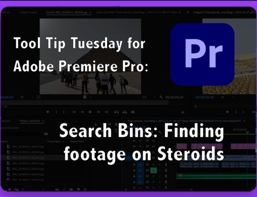 Tool Tips Tuesday for Adobe Premiere Pro: Searching Smarter in Premiere Pro with the power of SEARCH BINS 36