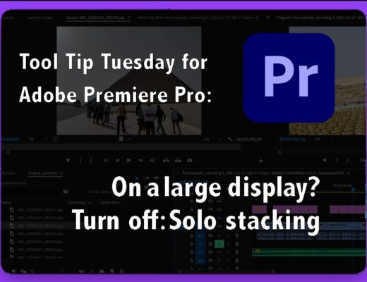 Tool Tip Tuesday: On a big screen? Turn off "Solo Mode" for stacked panels like Lumetri 23