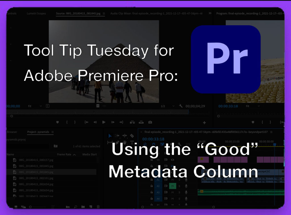 Tool Tip Tuesday for Adobe Premiere Pro: The Good Column 13