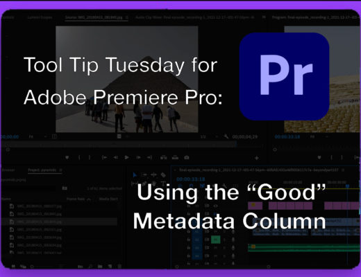 Tool Tip Tuesday for Adobe Premiere Pro: The Good Column 28