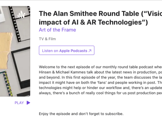 Art of the Frame Podcasts: The Alan Smithee Round Table – Vision Pro and the impact of AI & AR Technologies 16